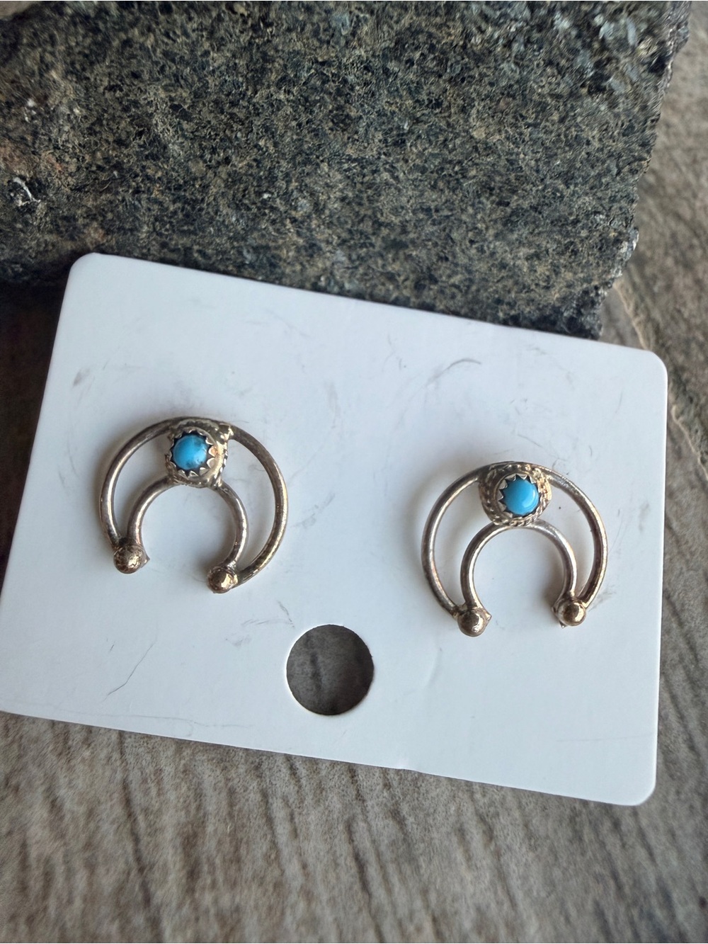 Turquoise Naja Stud Earrings